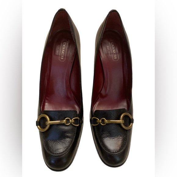 Coach Calf Leather Heels, 10 M - Picture 4 of 7